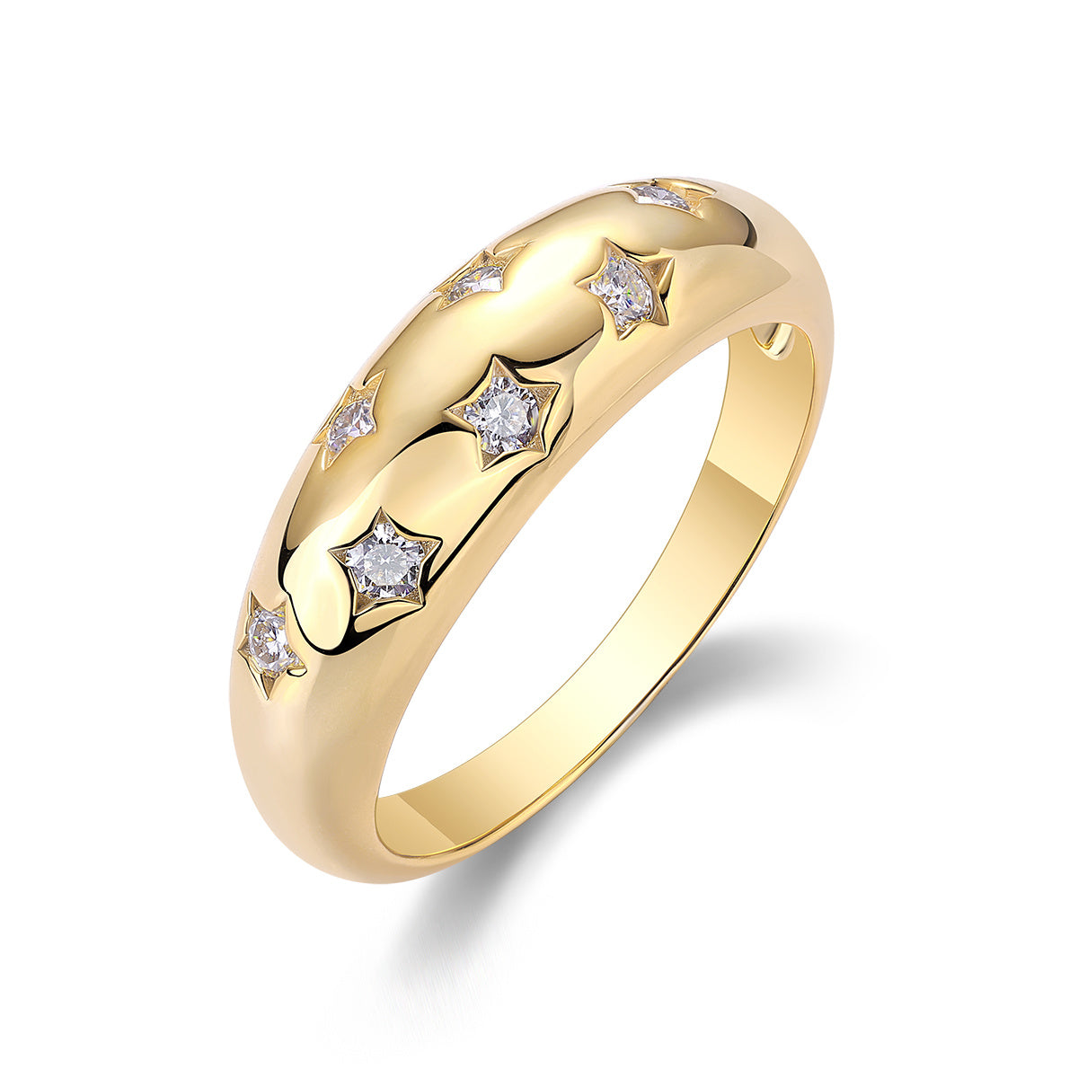 Trendy Diamond Rings, Wedding Rings, Luxury Fashion, Silver Rings Set With Moissanite