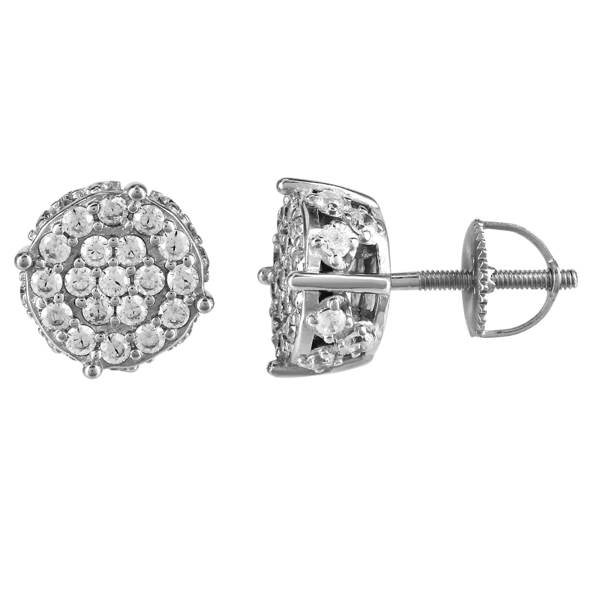 Sterling Silver Round Earrings RP