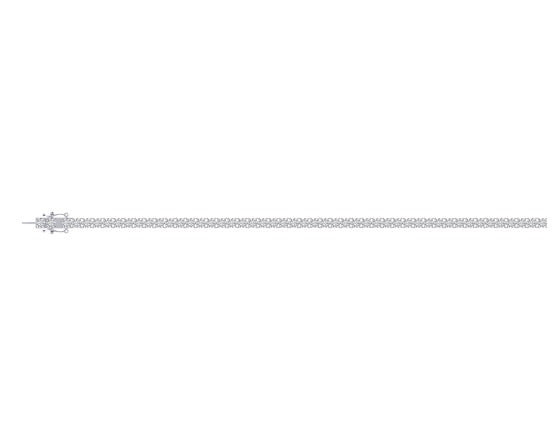10K White Gold 4mm Round Cvd Diamond 8 Inch Tennis Bracelet 11-1/2 Cttw