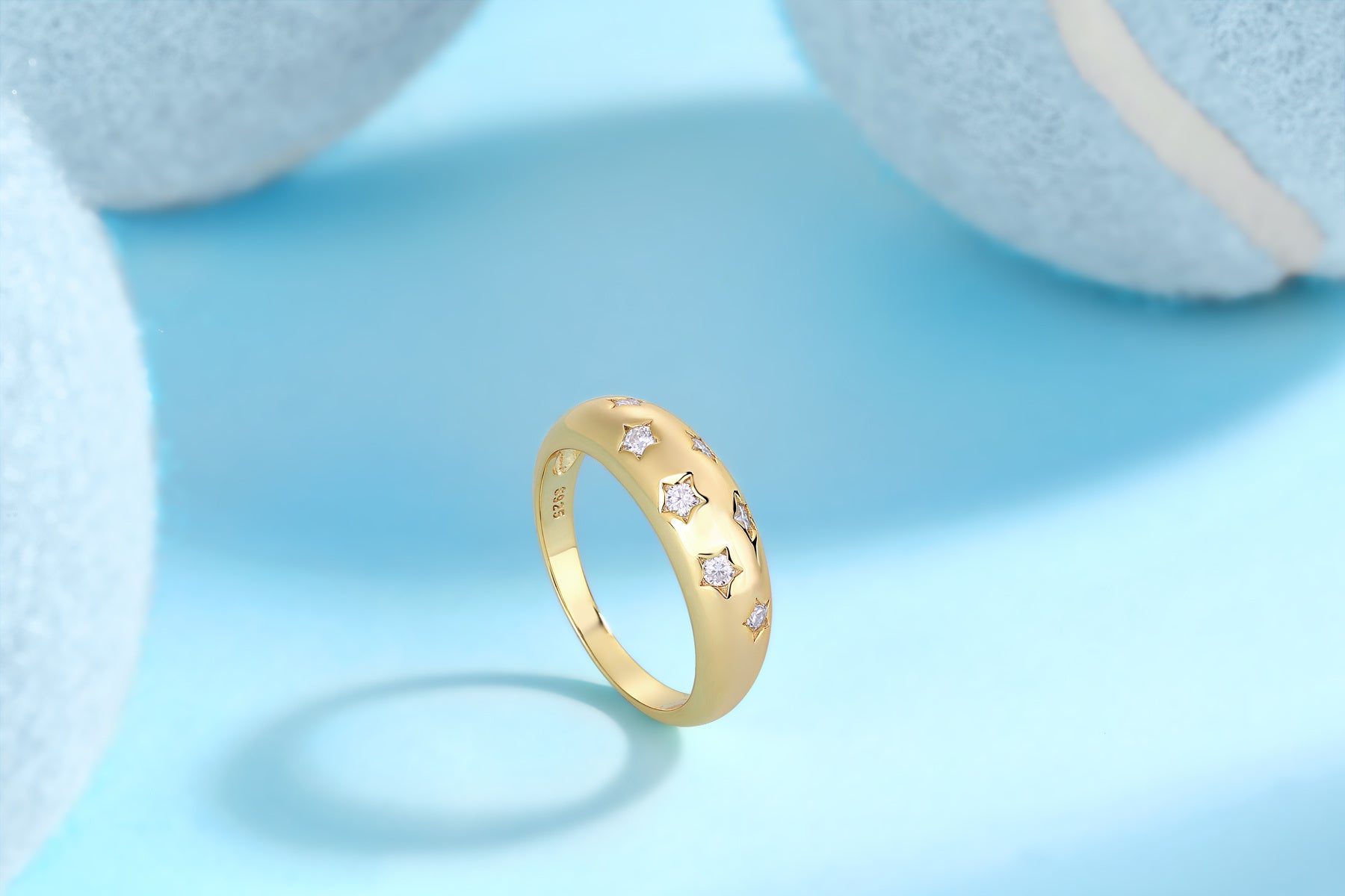 Trendy Diamond Rings, Wedding Rings, Luxury Fashion, Silver Rings Set With Moissanite